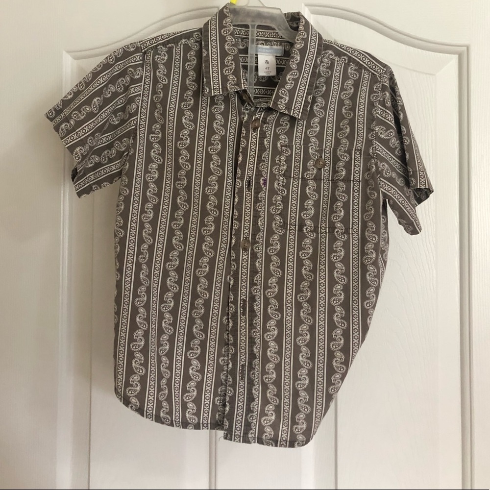 Button Down, cute, Paisley printed